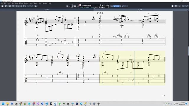 Etta James - At Last - Fingerstyle by Adam Hardiman TAB & Score