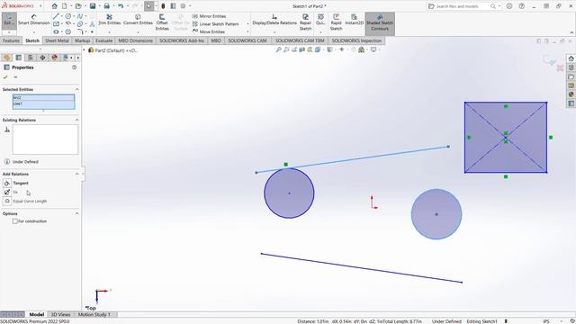 Solidworks How To Add Relations On Sketch смотреть онлайн
