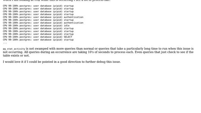 Databases: Debugging why postgres is snowballing with system cpu usage смотреть онлайн