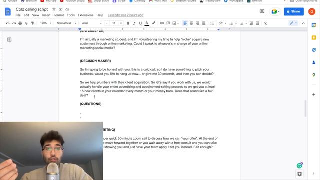 COLD CALLING SCRIPT That Made Me My First $10,000/Mo (SMMA) смотреть онлайн