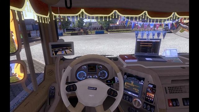 Euro Truck Simulator 2 Daf Salon Interier смотреть онлайн