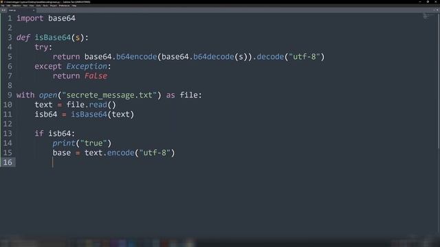 Writing a simple Base64 encoding and decoding Python script смотреть онлайн