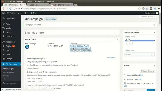 Wordpress Automatic Plugin How to post from instagram to wordpress смотреть онлайн