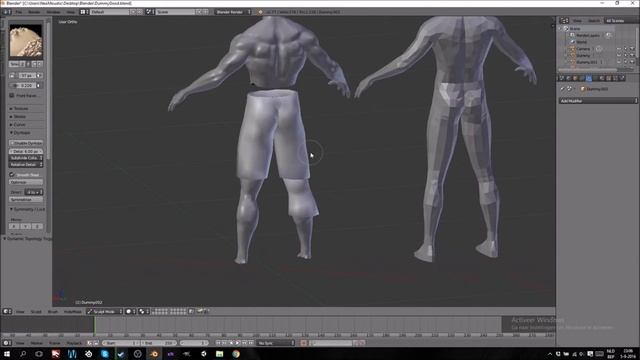 Character creation in Blender 3d #1: making the high poly. смотреть онлайн