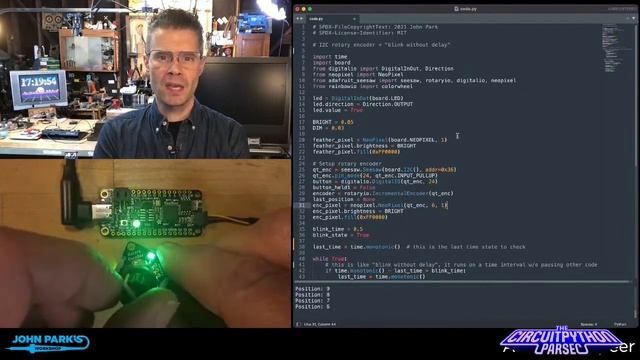 John Park's CircuitPython Parsec: Blink Without Delay @adafruit @#adafruit #circuitpython смотреть онлайн