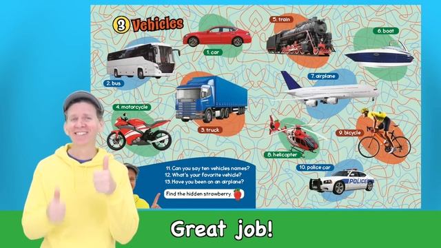What Do You See? Song Vehicles | Book Version | Dream English Kids смотреть онлайн
