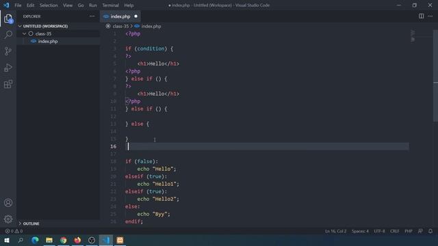 PHP Alternative Control Structure Syntax In Bangla | PHP Alternative Syntax Bangla | Part - 35 смотреть онлайн