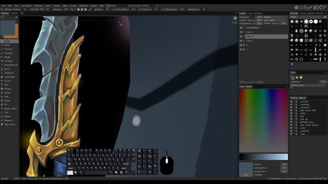 [3DCoat] Hand Painted Texture on Blender 3D Game Asset смотреть онлайн