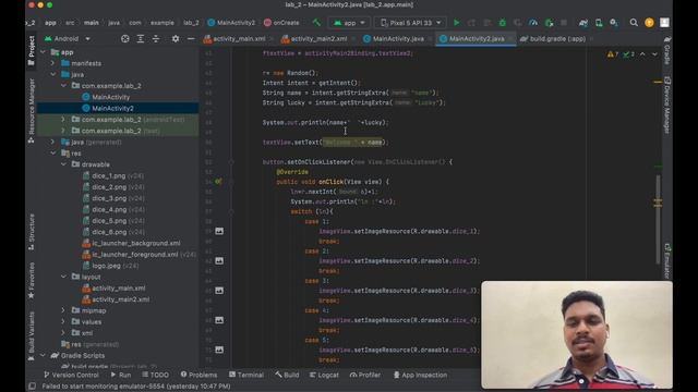 DICE ROLLING GAME APP USING ANDROID смотреть онлайн