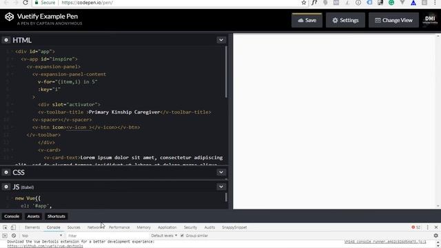 31. Using a single Vuetify Expansion Panel to Get Slide Up/Down when Showing / Hiding an Area смотреть онлайн