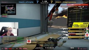 MAGIXX ГОРИТ С ТОГО КАКИЕ ХЕДШОТЫ СТАВИТ ЕМУ S1MPLE | MAGIXX VS S1MPLE И BOOMbl4 НА FPL