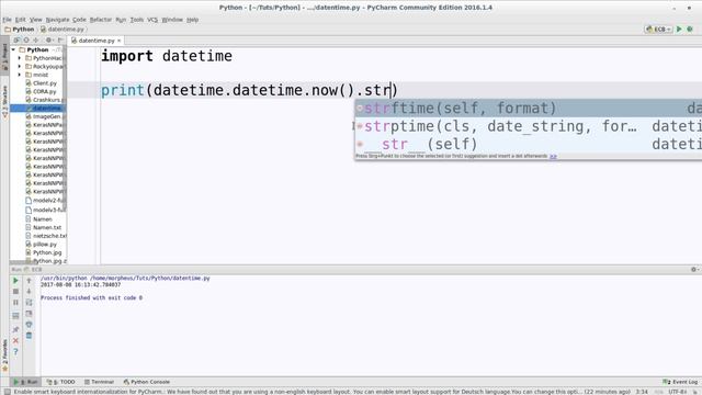 Python Tutorial #53 - Zeit und Datum смотреть онлайн