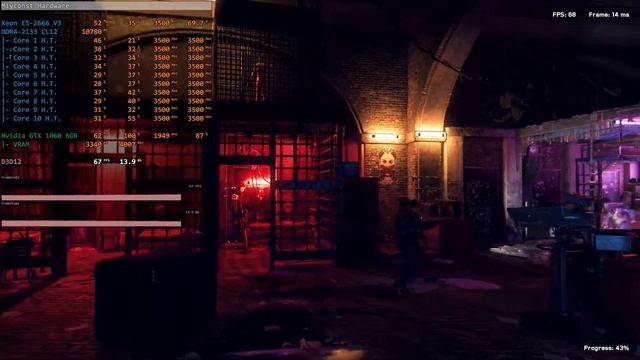 Watch Dogs: Legion Benchmark Run - Xeon E5-2666 V3, GTX 1060, 1080p, Medium смотреть онлайн
