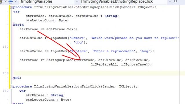 Learn Delphi Programming | Unit 10.9 | Exploring Strings | StringReplace Function смотреть онлайн