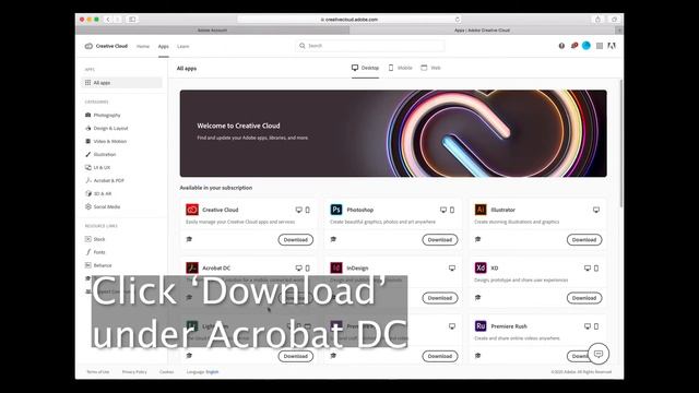 Install Adobe Acrobat Pro DC On MacOS