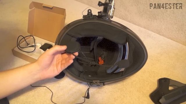 Как установить Мотогарнитуру в Шлем / Установка интеркома