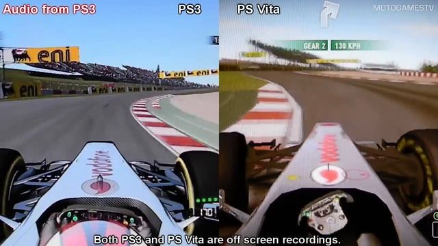 F1 2011 - PS3 vs PS Vita - Graphics Comparison смотреть онлайн