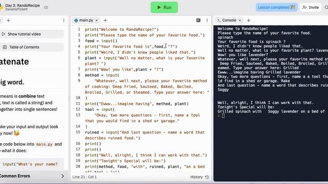 Creating Code Using Python on Replit смотреть онлайн