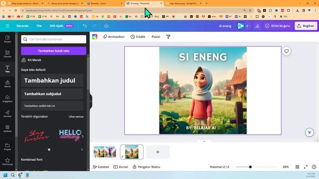 ? CARA MUDAH BIKIN GAMBAR POSTER DISNEY DENGAN AI - PART 2 || Belajar AI untuk Pemula смотреть онлайн
