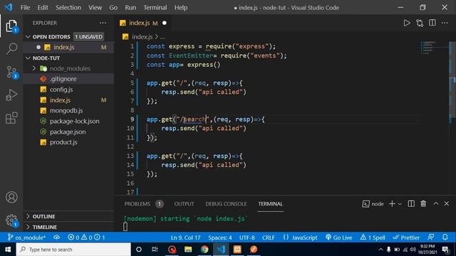 Node JS in Hindi #46 Events and Event Emitter смотреть онлайн
