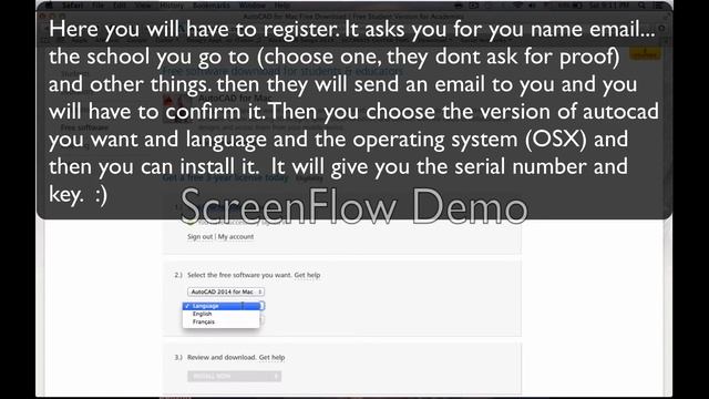 How to get Autocad 2014 100% legal and free for mac or pc смотреть онлайн