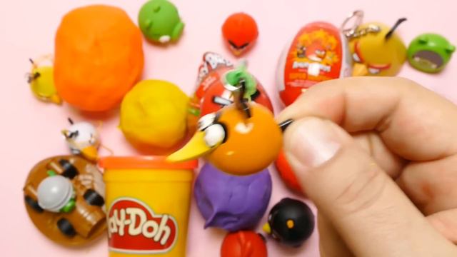 ANGRY BIRDS Special - Play-Doh, Surprise Eggs Fun Unboxing смотреть онлайн