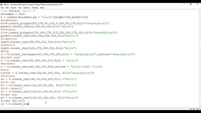 PYTHON | SCRIPT FOR DRAWING CARTOON смотреть онлайн