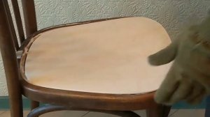 Венский стул ремонт установка сидушки