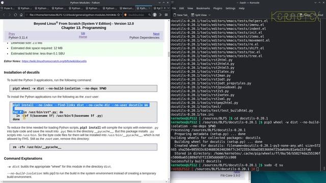 8. Packages 102 to 143 of 996 - How to build Beyond Linux From Scratch (BLFS) 12.0 смотреть онлайн