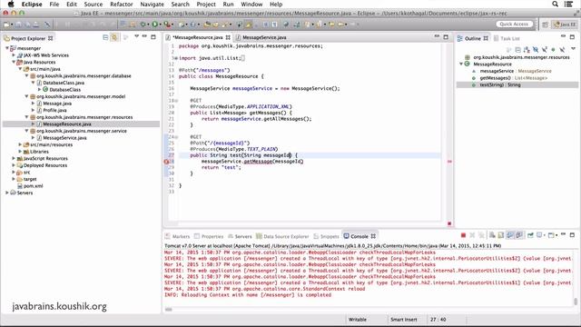 REST Web Services 17 - Accessing Path params смотреть онлайн
