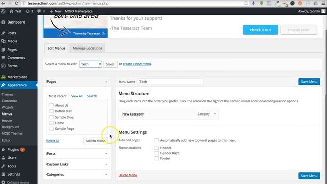 Wordpress Custom blog categories menus and custom post links смотреть онлайн