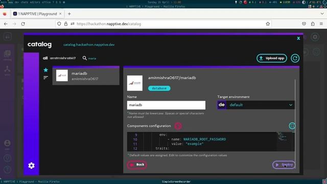 How to deploy Mariadb database on Napptive? смотреть онлайн