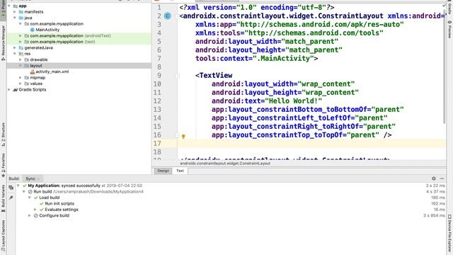 Android Studio tutorial with Hello world смотреть онлайн