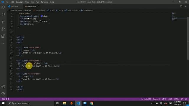html id Attribute | Html5 tutorial-15- in Hindi/Urdu смотреть онлайн