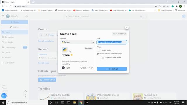 Kako podesiti sajt replit.com za python смотреть онлайн