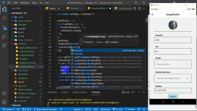 React Native For Beginner ReactNative101 Part81 101Project SetupProfile UXSection Totally Complete смотреть онлайн