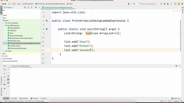 Java | Iterate List Using Lambda Expression | Java 8 Interview смотреть онлайн