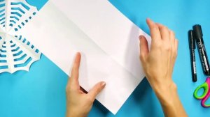?️?️ Как сделать ПАУТИНУ С ПАУКОМ на Хэллоуин своими руками из бумаги а4