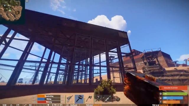 Rust # 5 Забег на немецкий сервер.Мегалут смотреть онлайн