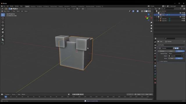 All you need to know about modifiers - Boolean Modifier(Blender 2.93) смотреть онлайн