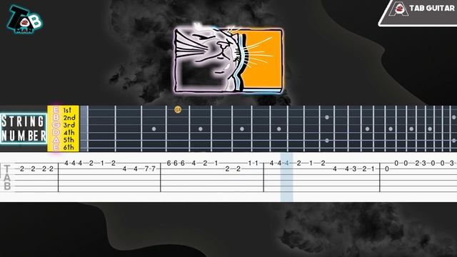 Ievan Polkka - Cat Vibing Meme Guitar Tutorial Tab смотреть онлайн