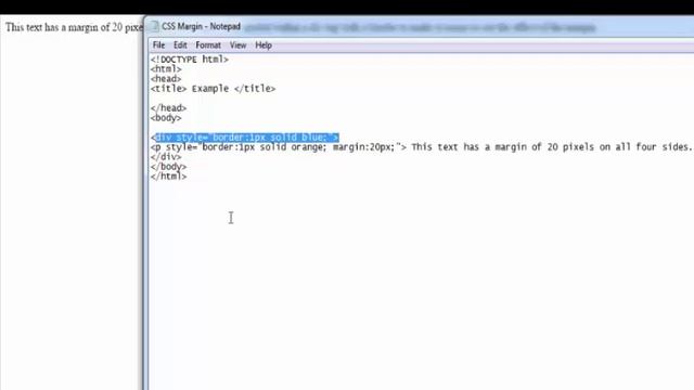 CSS Cascading Style Sheets | Margin in CSS | Uses of Margin | Part 21 смотреть онлайн