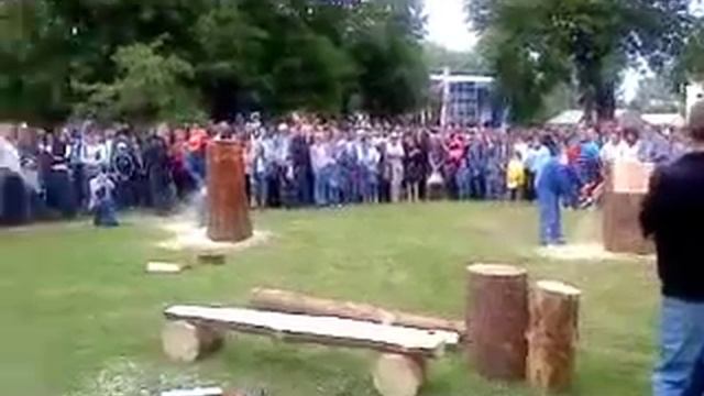 шоу по выпиливанию скульптуры бензопилой смотреть онлайн