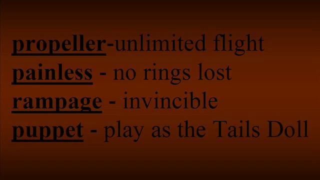 Tails' Nightmare 2 Passwords and Cheats смотреть онлайн