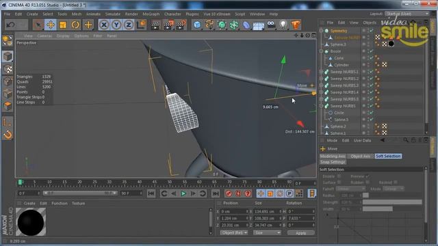 Cinema 4D – Простое моделирование в Cinema 4D. [Уроки 3D] смотреть онлайн