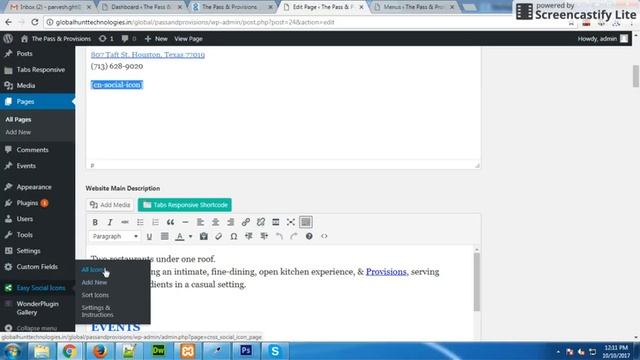 pass and provisions website changes through WordPress admin panel part 1 смотреть онлайн