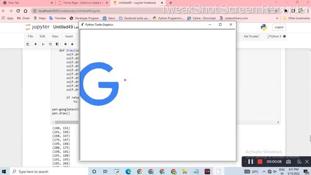 Google text Drawing in Python || Python turtle projects || Python in Gujarati #pythoningujarati смотреть онлайн