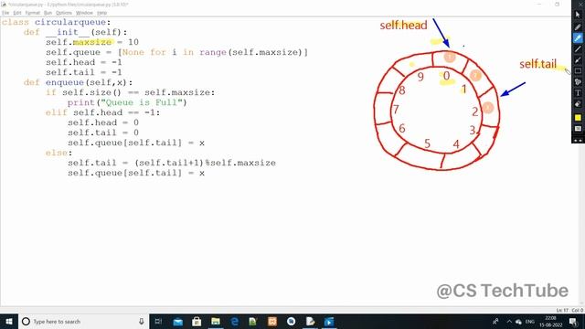 What is Circular Queue in Data Structure ? | Python Data Structure in Hindi | @cstechtube смотреть онлайн