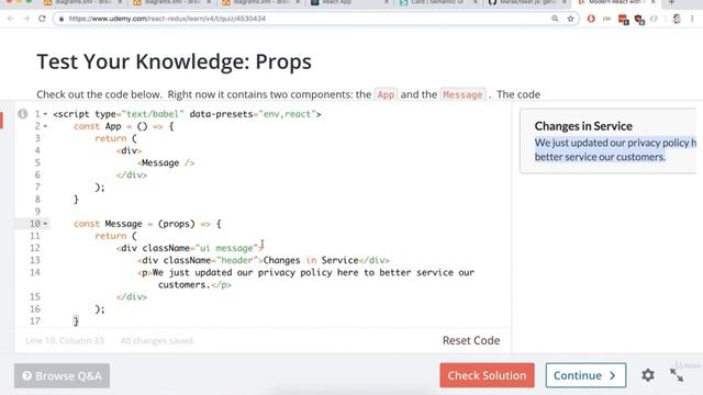 3.17 Exercise Props | Modern React with Redux [2019 Update] смотреть онлайн
