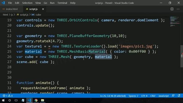 Three.js 3D object Rotate Moving and Zooming Control with Mouse смотреть онлайн